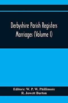 portada Derbyshire Parish Registers. Marriages (Volume i) 