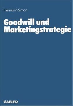 portada Goodwill Und Marketingstrategie (in German)