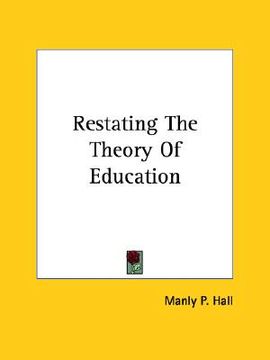 portada restating the theory of education