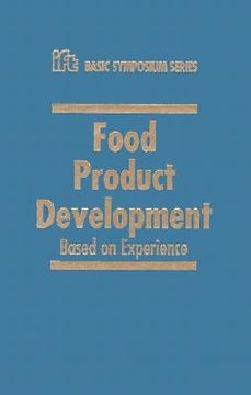 portada food product development: based on experience (en Inglés)