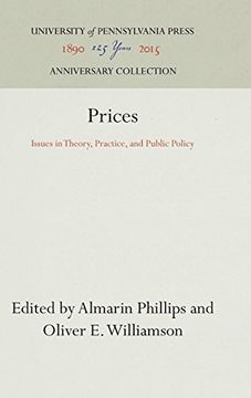 portada Prices: Issues in Theory, Practice, and Public Policy (en Inglés)