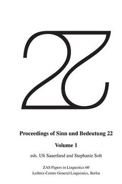 portada Proceedings of Sinn und Bedeutung 22: Volume 1