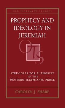 portada prophecy and ideology in jeremiah (en Inglés)