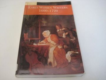 portada Early Women Writers: 1600 - 1720 (en Inglés)