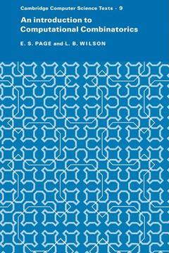 portada An Introduction to Computational Combinatorics (Cambridge Computer Science Texts) (in English)