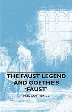 portada the faust legend and goethe's 'faust'