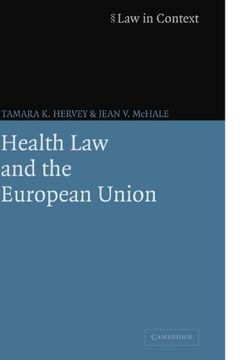 portada Health law and the European Union (Law in Context) (in English)