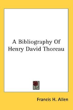 portada a bibliography of henry david thoreau
