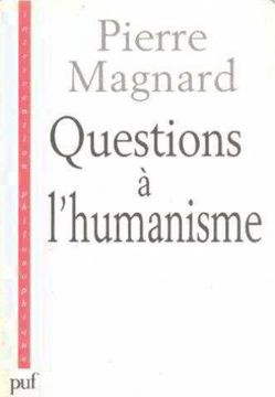 portada Questions à L'humanisme