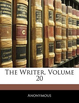 portada the writer, volume 20 (en Inglés)