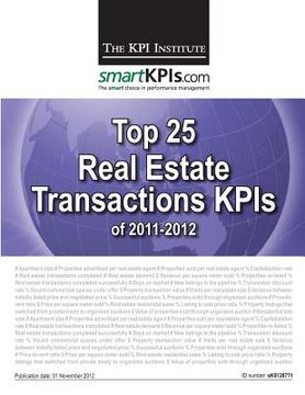 portada Top 25 Real Estate Transactions KPIs of 2011-2012 (in English)