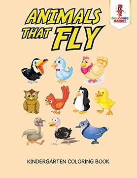 portada Animals That fly: Kindergarten Coloring Book (en Inglés)