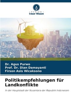 portada Politikempfehlungen für Landkonflikte (en Alemán)