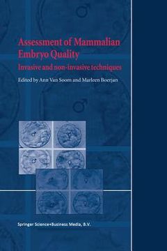 portada Assessment of Mammalian Embryo Quality: Invasive and Non-Invasive Techniques (in English)