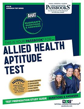 portada Allied Health Aptitude Test (Ahat) (en Inglés)