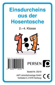 portada Einsdurcheins aus der Hosentasche: 2. Bis 4. Klasse (en Alemán)