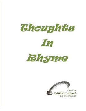 portada Thoughts in Rhyme by Edith Holland: Thoughts in Rhyme (in English)