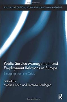 portada Public Service Management and Employment Relations in Europe: Emerging from the Crisis (en Inglés)