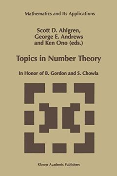 portada topics in number theory: in honor of b. gordon and s. chowla (en Inglés)