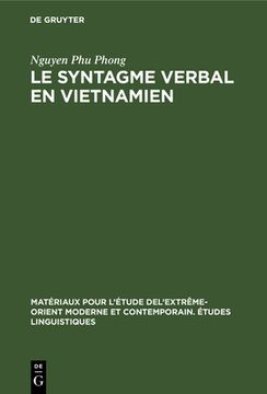 portada Le Syntagme Verbal en Vietnamien (in French)