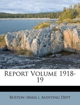 portada report volume 1918-19 (en Inglés)