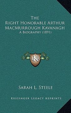 portada the right honorable arthur macmurrough kavanagh: a biography (1891) (in English)