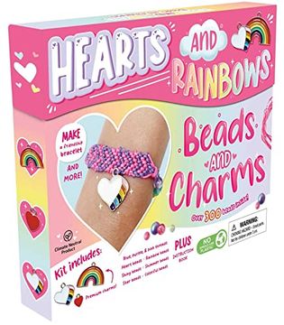 portada Hearts and Rainbows, Beads and Charms: Craft kit for Kids (en Inglés)