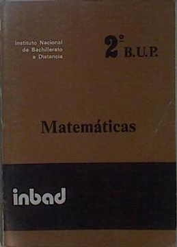 portada Matemáticas. 2 b u p Tomo 2