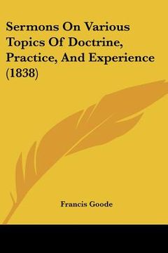 portada sermons on various topics of doctrine, practice, and experience (1838)