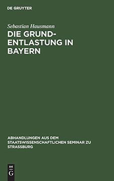 portada Die Grund-Entlastung in Bayern (en Alemán)