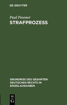 portada Strafprozeß (en Alemán)
