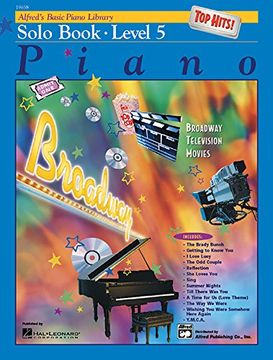 portada Alfred's Basic Piano Course Top Hits! Solo Book, Bk 5 (Alfred's Basic Piano Library)