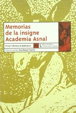 portada Memorias de La Insigne Academia Asnal (in Spanish)