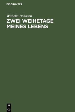 portada Zwei Weihetage Meines Lebens (en Alemán)