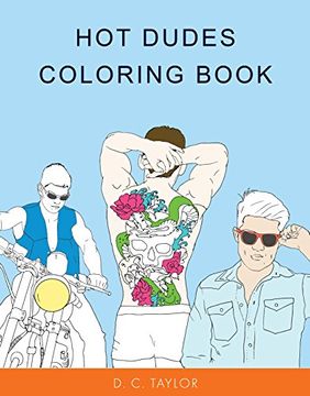 portada Hot Dudes Coloring Book (in English)