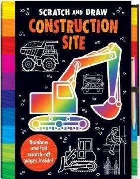 portada Scratch and Draw: Construction Site (in English)