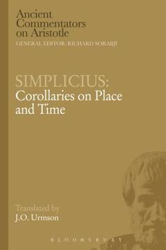 portada Simplicius: Corollaries on Place and Time (en Inglés)