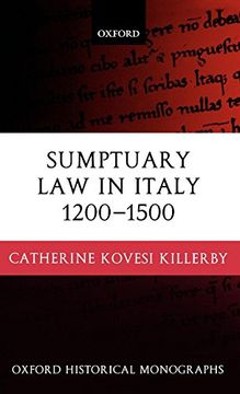 portada Sumptuary law in Italy 1200-1500 (Oxford Historical Monographs) (en Inglés)