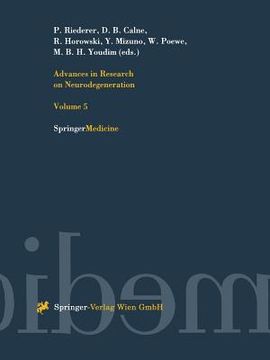portada advances in research on neurodegeneration: volume 5 (en Inglés)