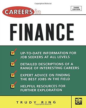 portada Careers in Finance (Careers In…Series) (en Inglés)