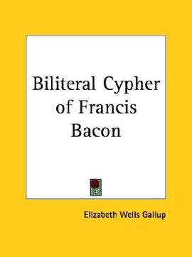 portada biliteral cypher of francis bacon (en Inglés)