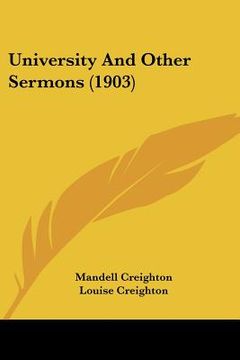 portada university and other sermons (1903) (in English)