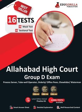 portada Allahabad High Court Group D Exam Book 2023 (English Edition) - 8 Full Length Mock Tests and 8 Sectional Tests (1000 Solved Questions) with Free Acces (in English)