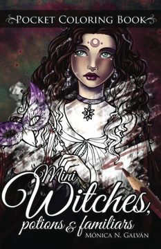 portada Mini Witches, Potions and Familiars: Pocket Coloring Book (Enchanted Colors) (Volume 6)