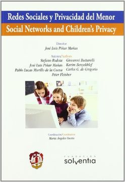 portada Redes Sociales Y Privacidad Del Menor