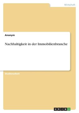 portada Nachhaltigkeit in der Immobilienbranche (in German)