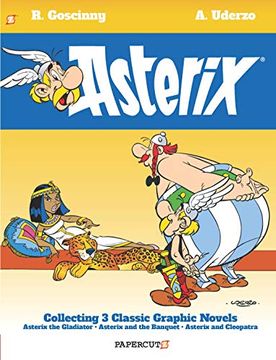 portada Asterix eng Omnibus hc 02 (04 05 06) (Papercutz): Collects Asterix the Gladiator, Asterix and the Banquet, and Asterix and Cleopatra (en Inglés)