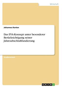 portada Das EVA-Konzept unter besonderer Berücksichtigung seiner Jahresabschlußfundierung