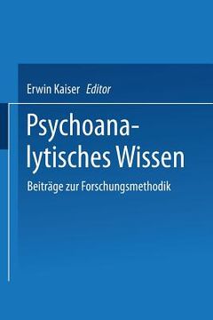 portada Psychoanalytisches Wissen: Beiträge Zur Forschungsmethodik (in German)