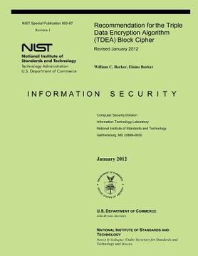 portada Recommendation for the Triple Data Encryption Algorithm (TDEA) Block Cipher (en Inglés)